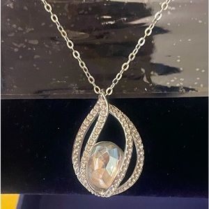 Swarovski Megan Pendant Swarovski Pendant, WhitePlated for women